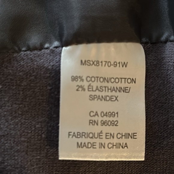 DALIA Jacket Gray  Cotton / Spandex Drawstring Open Front - Size 1X - Picture 8 of 8